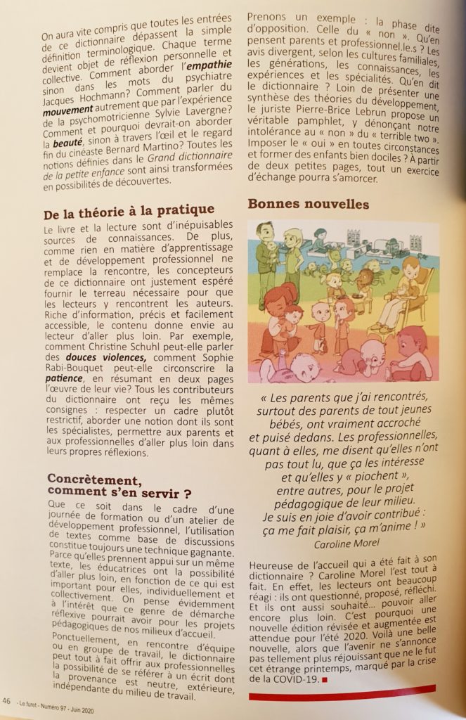 Le grand dictionnaire de la petite enfance