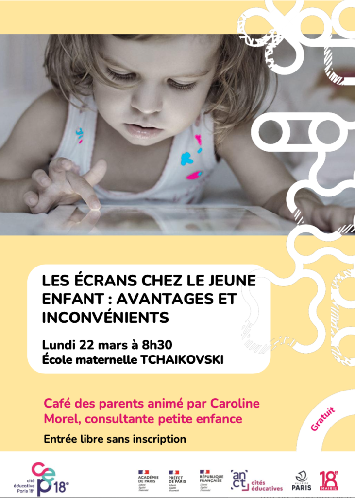 22 mars 2023 ecole maternelle ecran