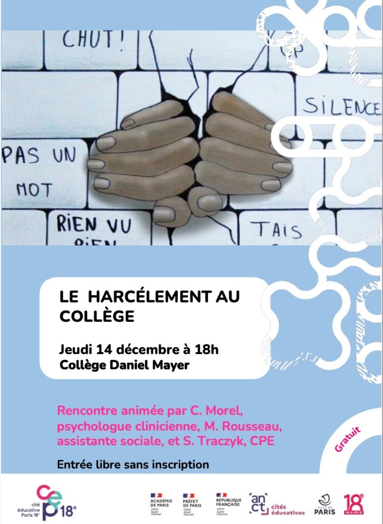 harcelement college caroline morel